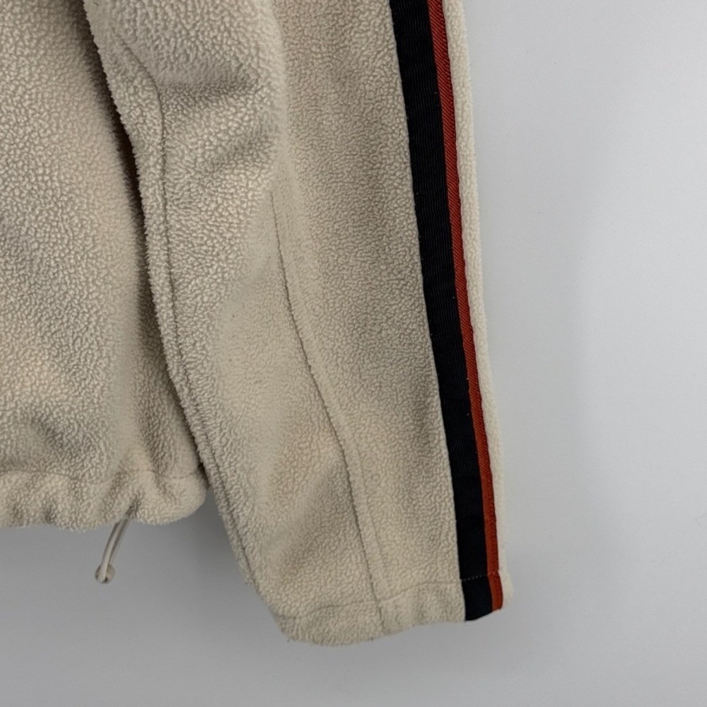 Harley-Davidson Womens Fleece Jacket Full Zip Cream Beige Sleeve Logo 98426-09VW - Picture 8 of 12